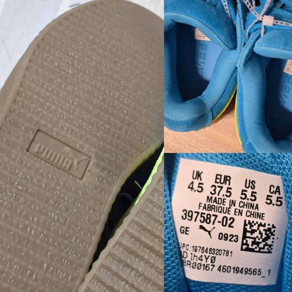 🇬🇪🔸️NWOB Fenty x PUMA Turquoise Creeper Phatty Shoes Youth 5.5